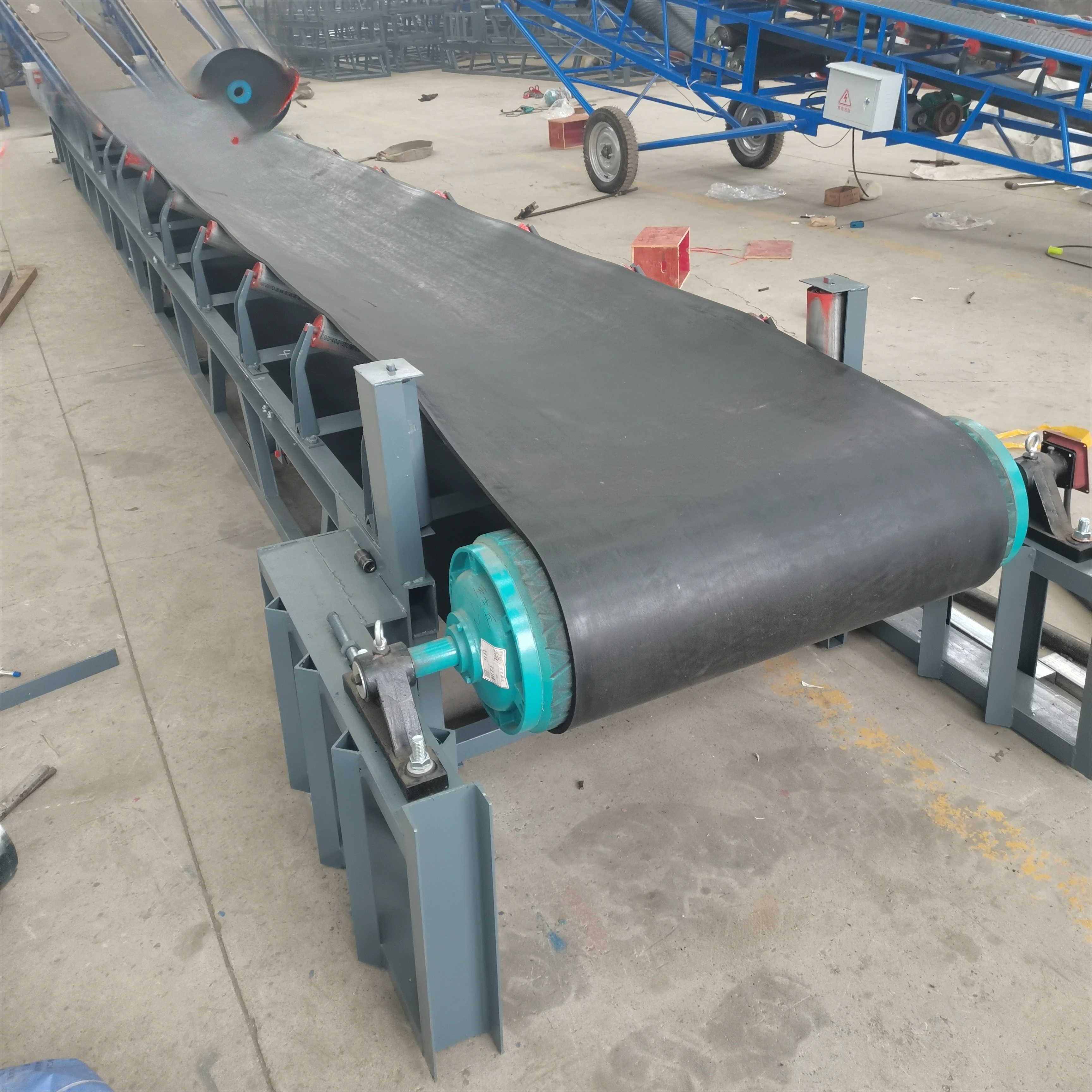 Picture 4: Low Price Adjustable Speed Fixed Belt Conveyor Machine for Seed Bulk Grain