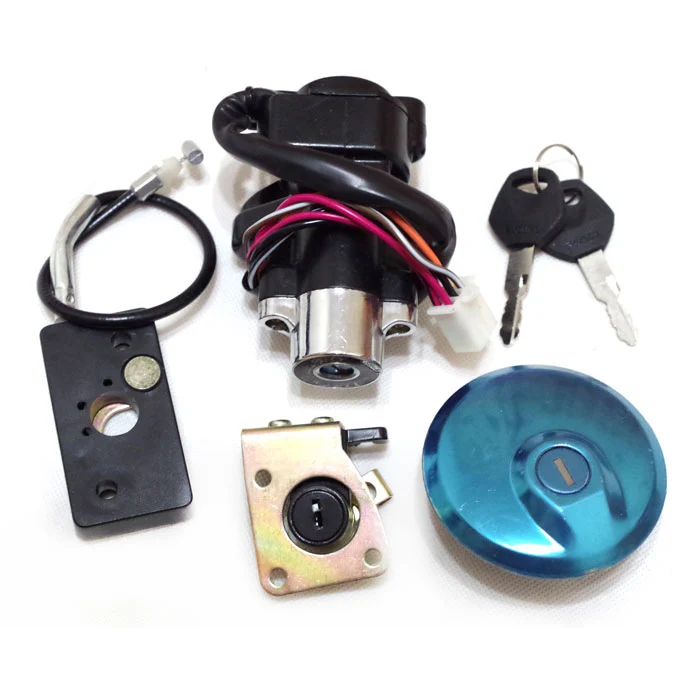 

Для Suzuki GZ125 MARAUDER GZ 125 переключатель зажигания газовая крышка набор ключей для замка сиденья 4 шт.