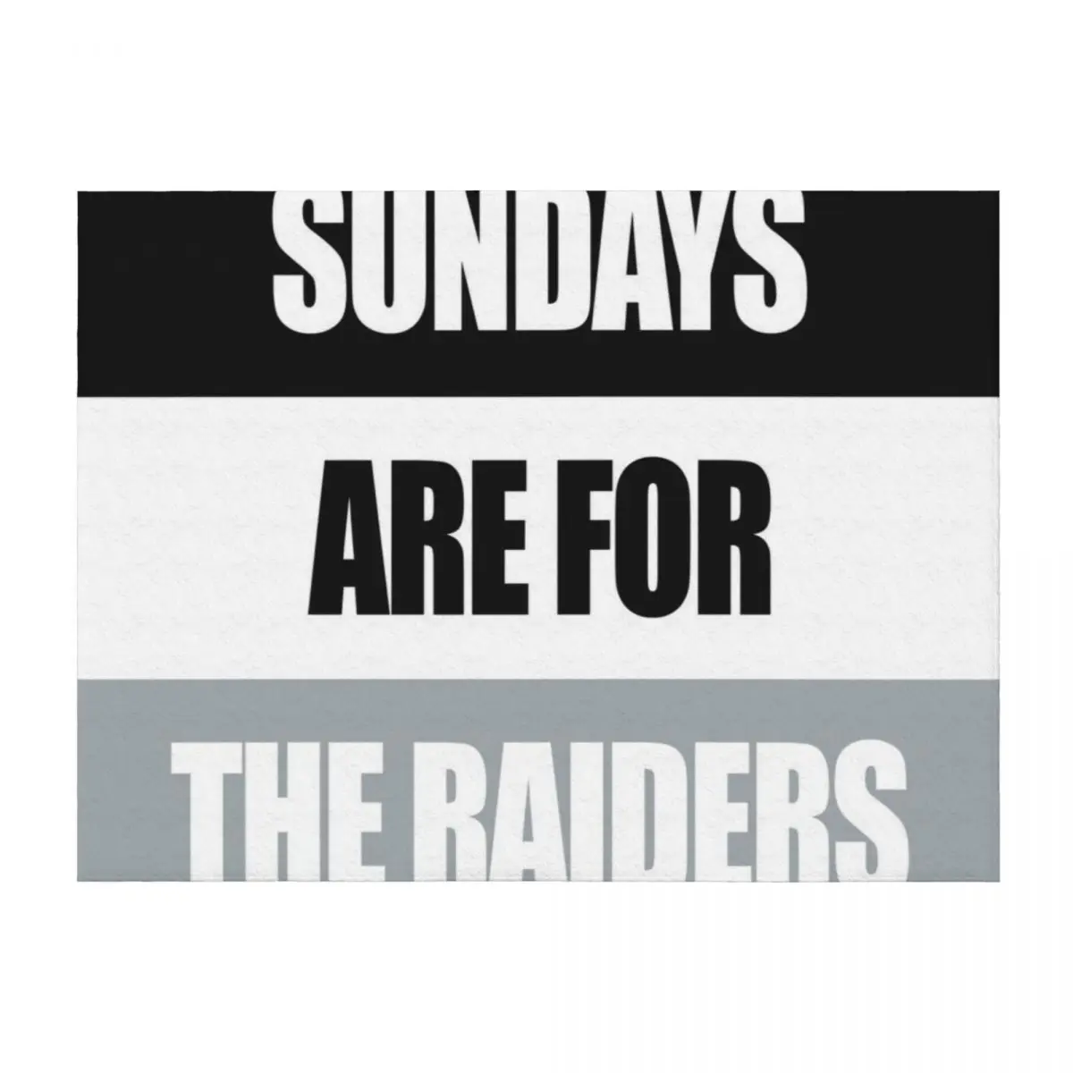 

Sundays Are For The Raiders Throw Blanket Picnic Plaid on the sofa Single Warm Blankets