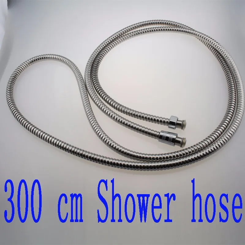 Stainless Steel Chrome Shower Hose Pipe Universal Standard Fitting Leakproof High Pressure Resistance  Plumbing Bathroom