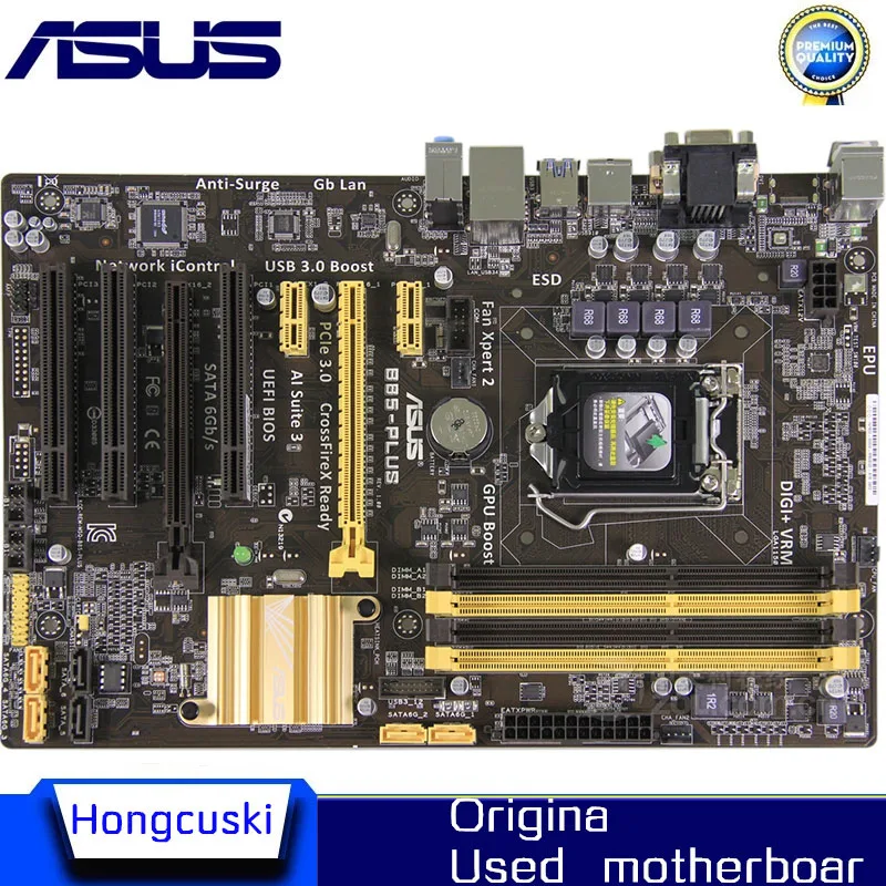 

For ASUS B85-PLUS Used LGA 1150 For Intel B85 motherboard Socket LGA1150 DDR3 SATA3 USB3.0 SATA3 Desktop motherboard