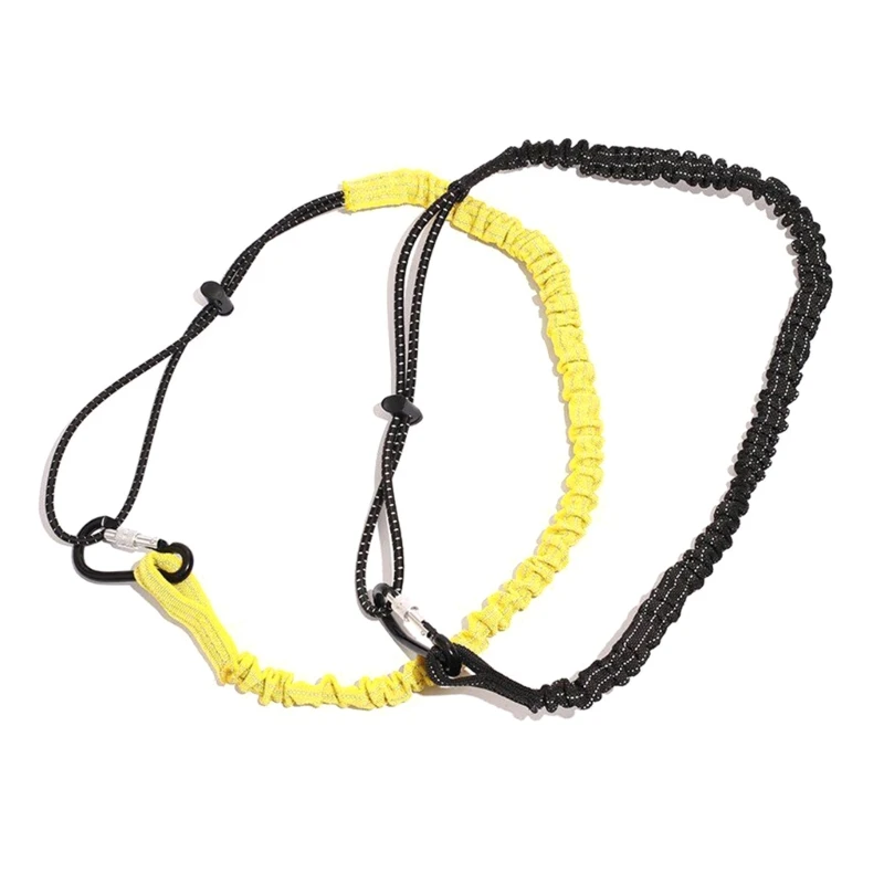 2024 New Nylon Tool Tether Lanyard with Buckle Strap Safety Bungee Tether Tool Lanyard Retractable Bungee Cord Safety Tool Leash