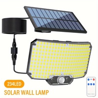 2pcs Super Bright 234LED Solar Light, IR Sensor Street Light, Decorative Wall Light, Multiple Switch Modes with Remote Control