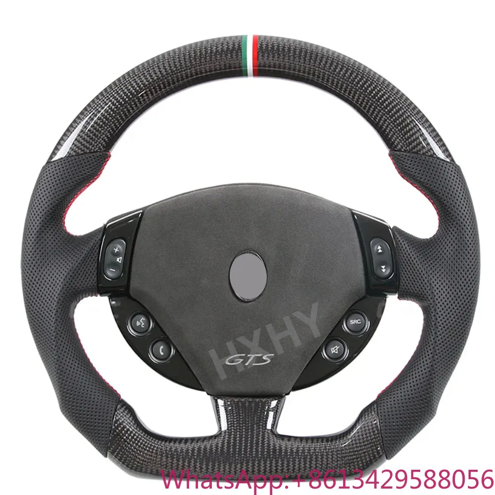 

Carbon Fiber Steering Wheel for Maserati Ghibli Levante Quattroporte Granturismo GT Customized Steering Wheel