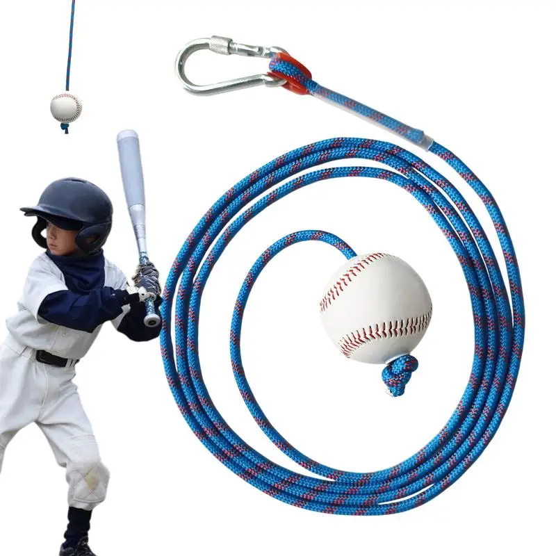 

Baseball Swing Rope Baseball Hitting Practice Ball Softball Pitching Accessories For Practice Throwing Travel Kids Youth Sports