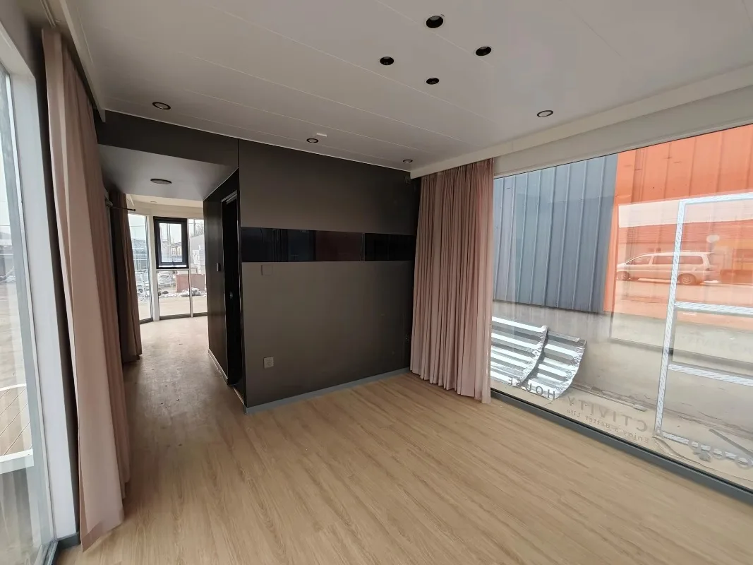 Ville domestiche mobili prefabbricate con struttura in acciaio a spostamento rapido per hotel all'aperto e soccorso di appartamenti