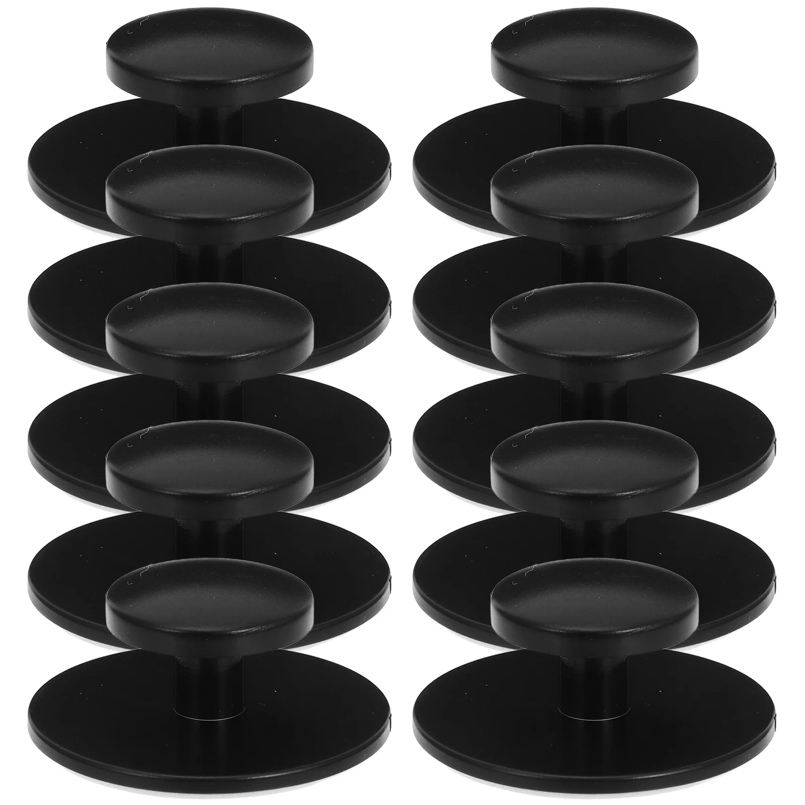 10Pcs Self-Adhesive Cabinet Handles Round Modern Furniture Door Pulls No Drilling Easy Installation Stylish Home Decor