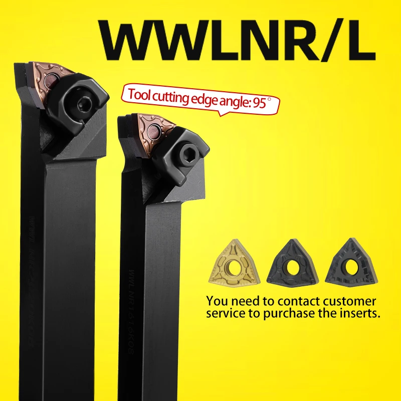 

WWLNR External Turning Tool Lathe Bar CNC Cutting Cutter Holder Bar Sizes 1616 2020 2525 3232 WWLNL Turning Tool