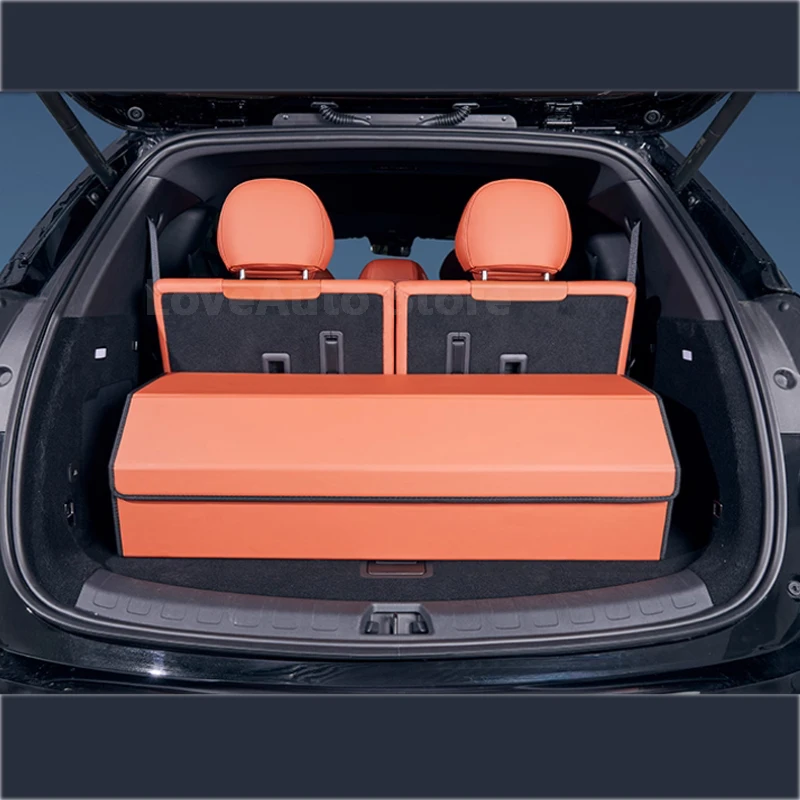For Byd Tang L ATTO 8 Sealion 8 2025 2026 Car Trunk Storage Box Seats Large Capacity Foldable Storage Bins Accessories
