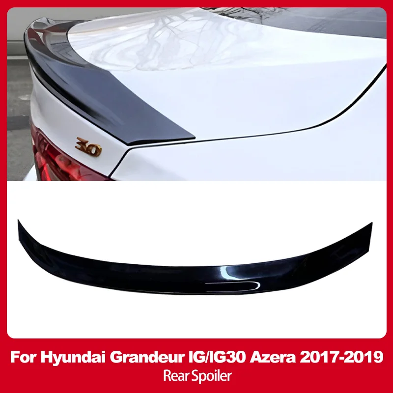 لشركة هيونداي Grandeur lG/lG30 Azera 2017-2019 سبويلر خلفي الجذع الذيل الجناح ABS لمعان أسود اكسسوارات السيارات
