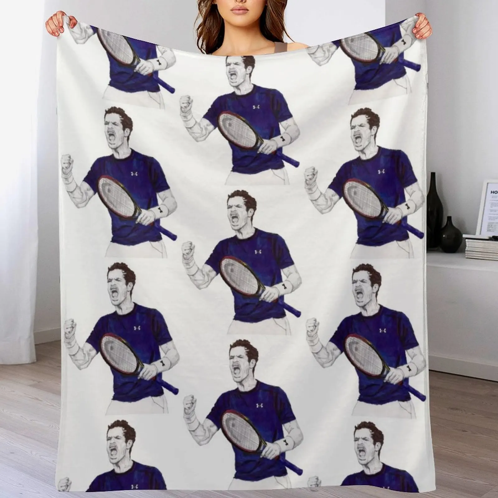 Tennis Andy Murray Throw Blanket heavy to sleep Blankets For Baby Blankets