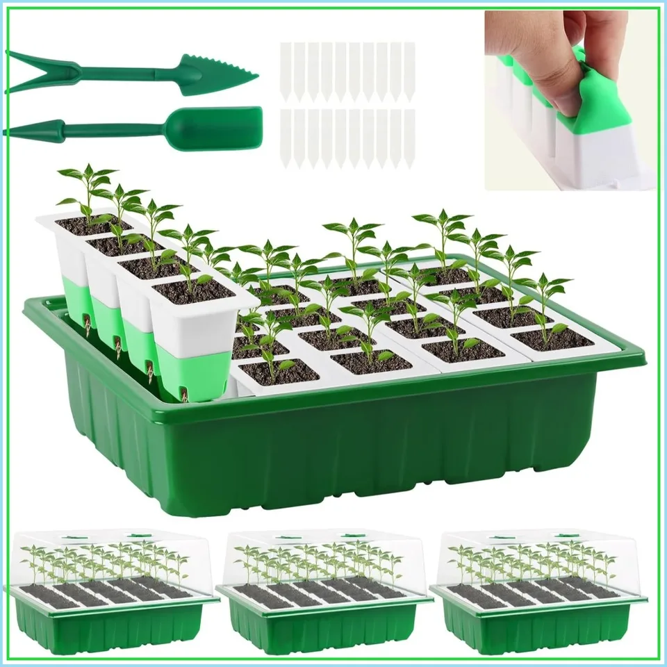 80 Cell Seed Starter Tray Kit with Dome and Base