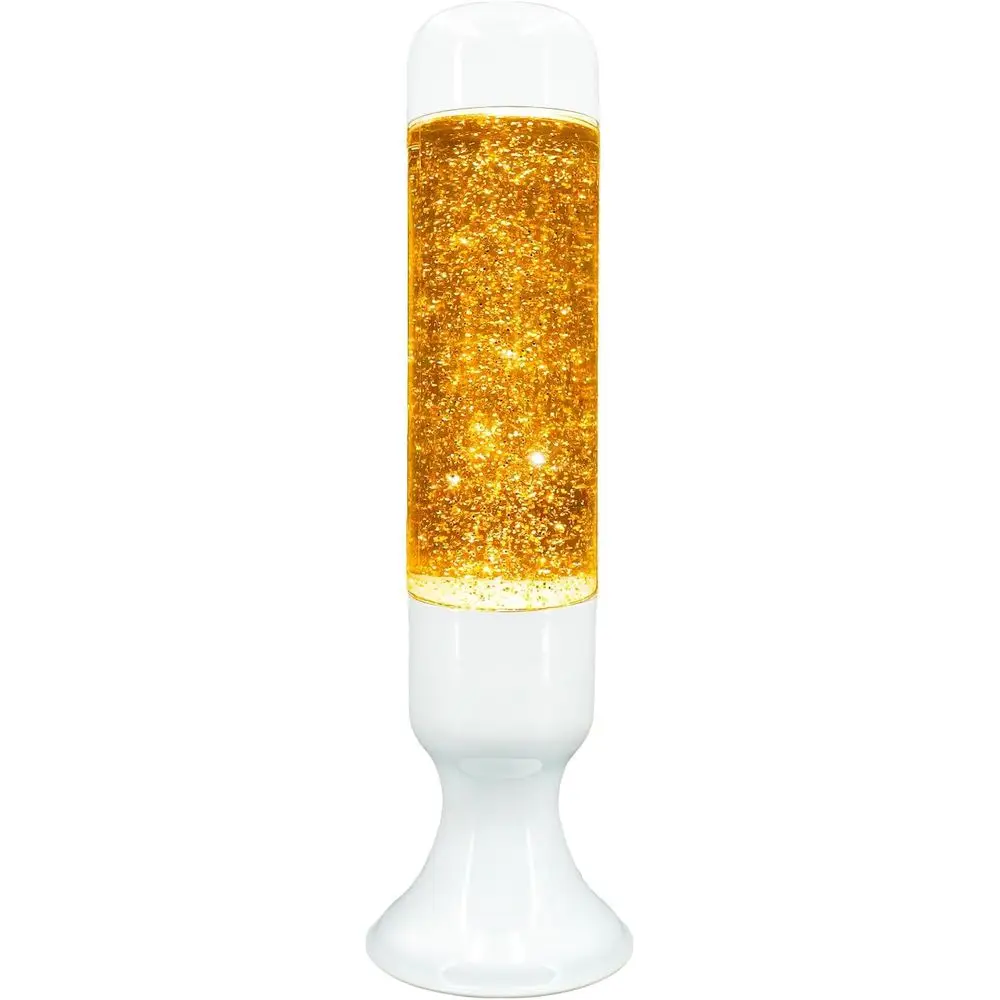 

zhrisezlava 16IN Gold Glitter Lamp, Liquid Relaxing Motion Light, Home Decor Calming and Entertaining Lamp, Night Light or Medit