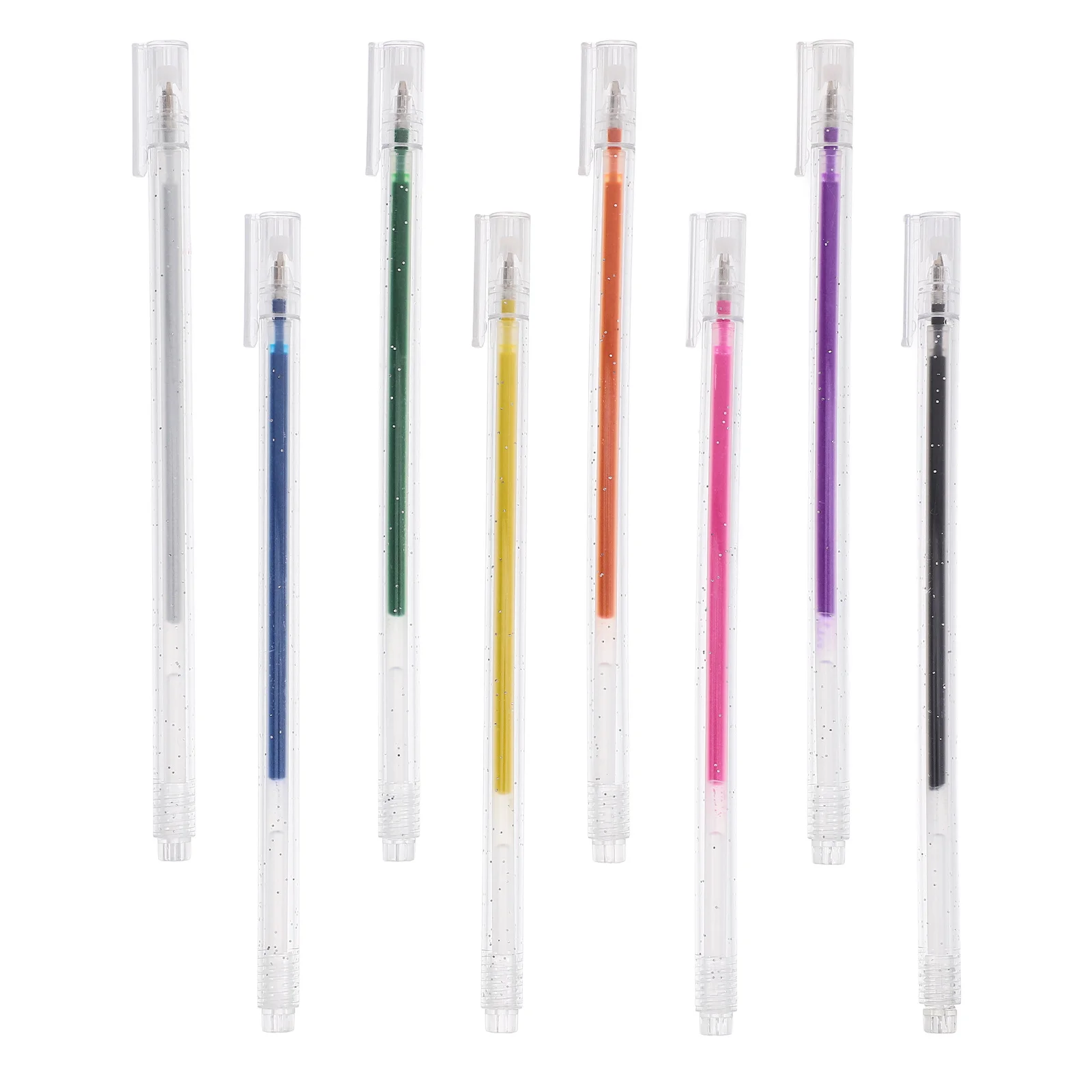 

8Pcs Glitter Pen Set Multipurpose Gel Pens for DIY Crafts Drawing Scrapbooking Glitter Gel Pen Bulk Decorative Office Stationery
