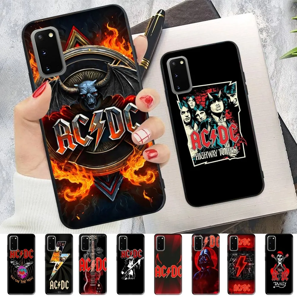 A-AC D-DC Rock Band Phone Case For Samsung S 9 10 20 21 22 23 30 23plus Lite Ultra FE S10lite Fundas