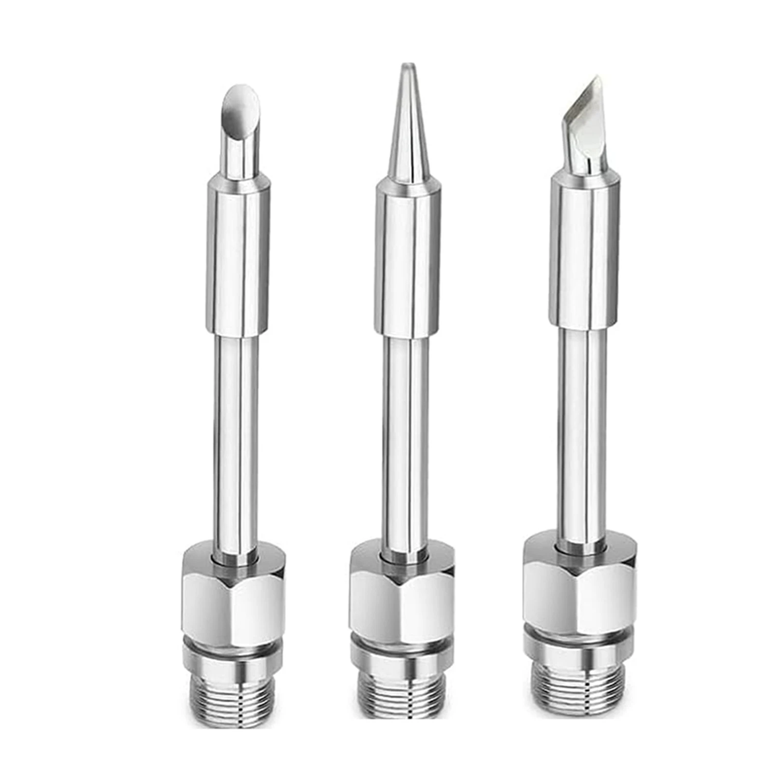 

3pcs 510 Interface Soldering Iron Tips M7x0.5mm Thread Welding Rework Tip Accessories For 8-10W Battery Soldering Iron Mainframe