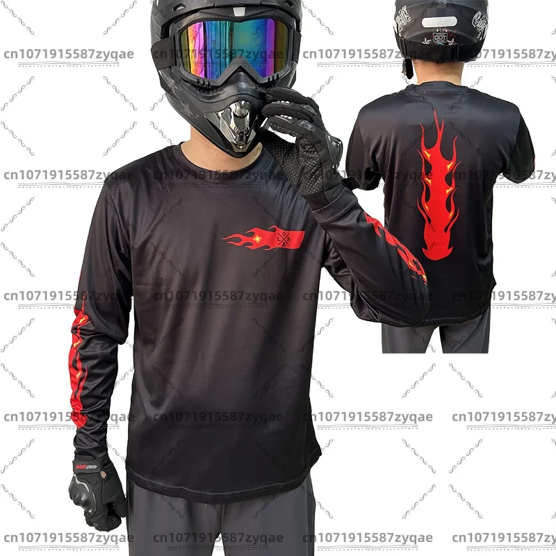 

Motocross downhill jersey BMX mountain bike loose rider jersey Enduro men's long-sleeved riding t-shirt