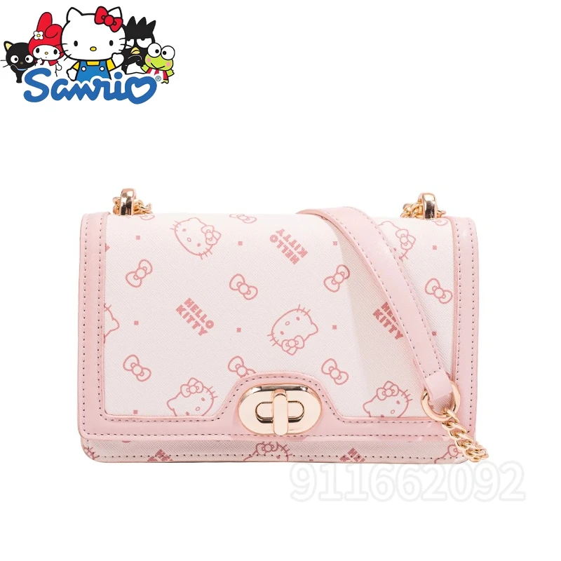 Hello Kitty New Women's Shoulder Bag Luxury Brand Pink Mini Women's Shoulder Messenger Bag Fashion Casual Women's Bag