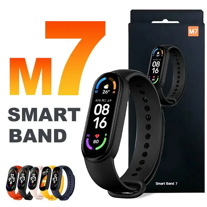 2023 M7 Smart Watch Men Smartwatch For Xiaomi Heart Rate Blood Pressure Blood Oxygen Watch For Men Waterproof Smart Watch Women