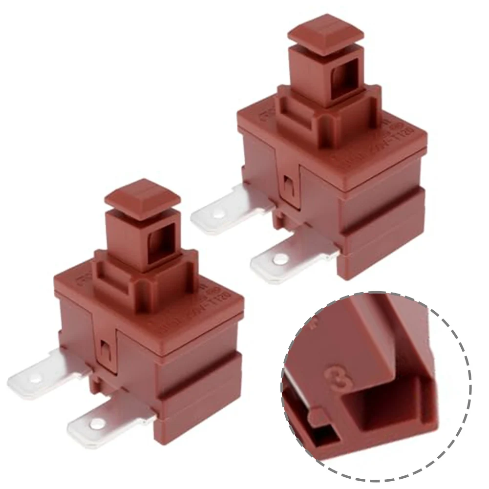 2pcs Power Switch Push Button Switch On-Off Power Button Switch Self-locking Switch For Miele C1 C2 C3 Vacuum Cleaner
