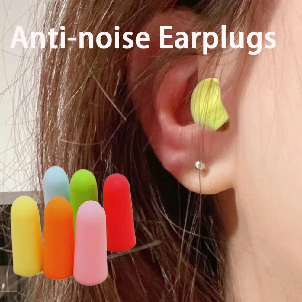 1 Pair Noise Reduction Anti-noise Earplugs Soundproof Waterproof Ear Plugs Foam Sound Insulation Sleeping Earplugs Ear Protect