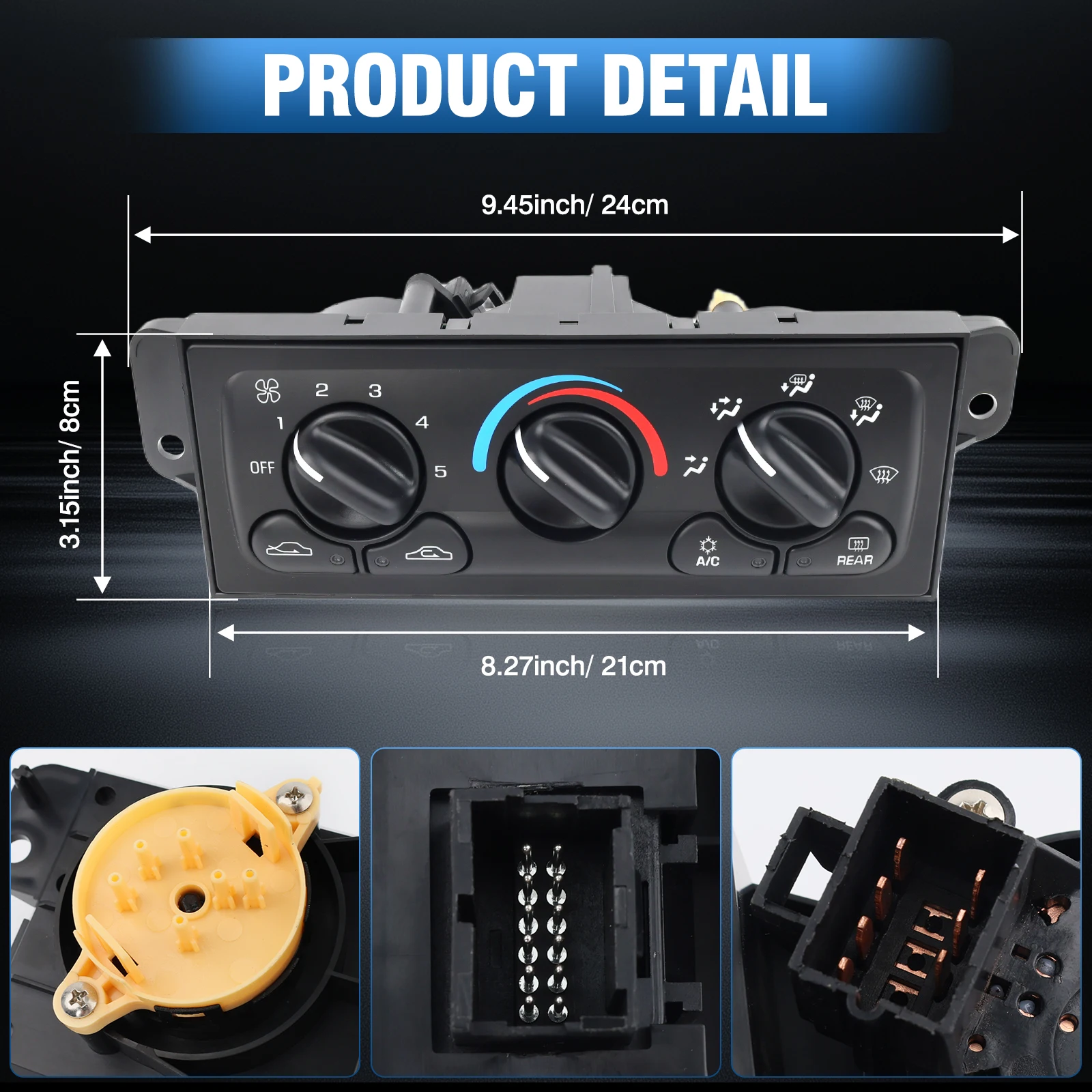 22601655 22601654 HVAC Control Module for Oldsmobile Achieva 1997-1998