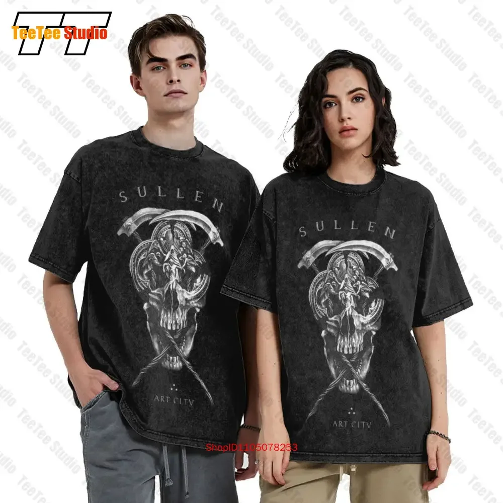 Sullen Farrar Reaper Grim Skulls Angels Demons Vintage Oversized T-Shirt 73CE