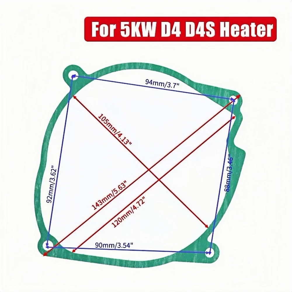 1/3/5x 2KW 5KW Diesel Parking Heater Burner Combustion Chamber Gasket 252069060001 Fit Eberspacher Airtronic D2 D4 D4S