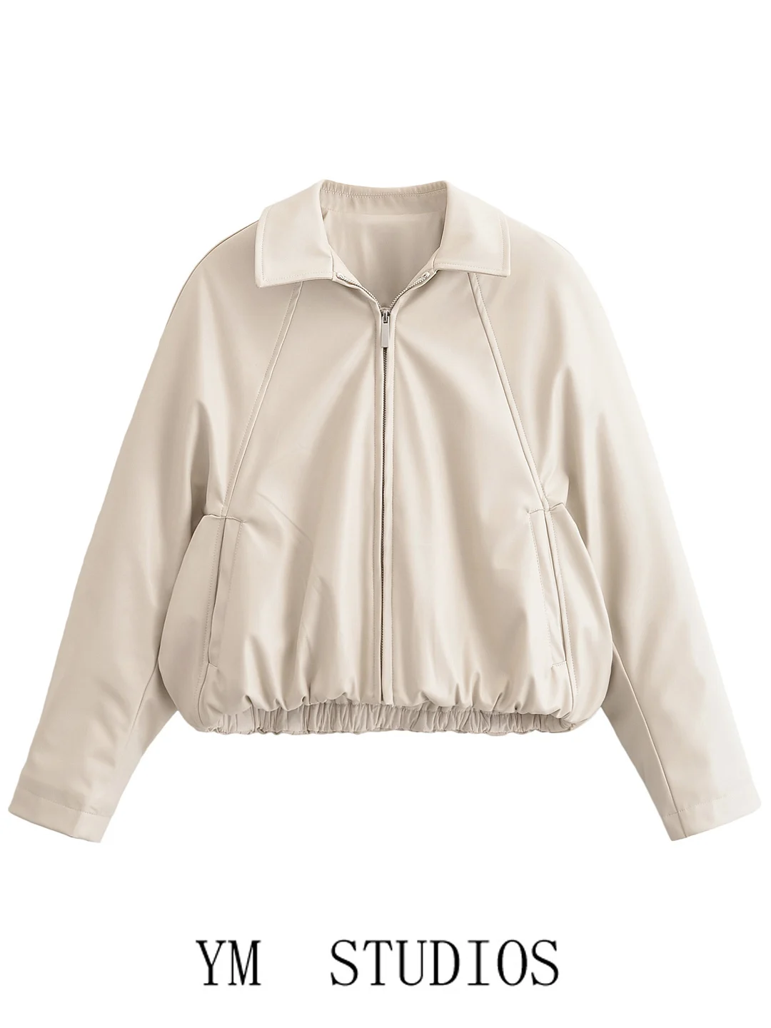 

Ретро Sle ort из искусственной кожи, женское свободное утягивающее пальто на молнии, классическая верхняя одежда, модное повседневное пальто для женщин