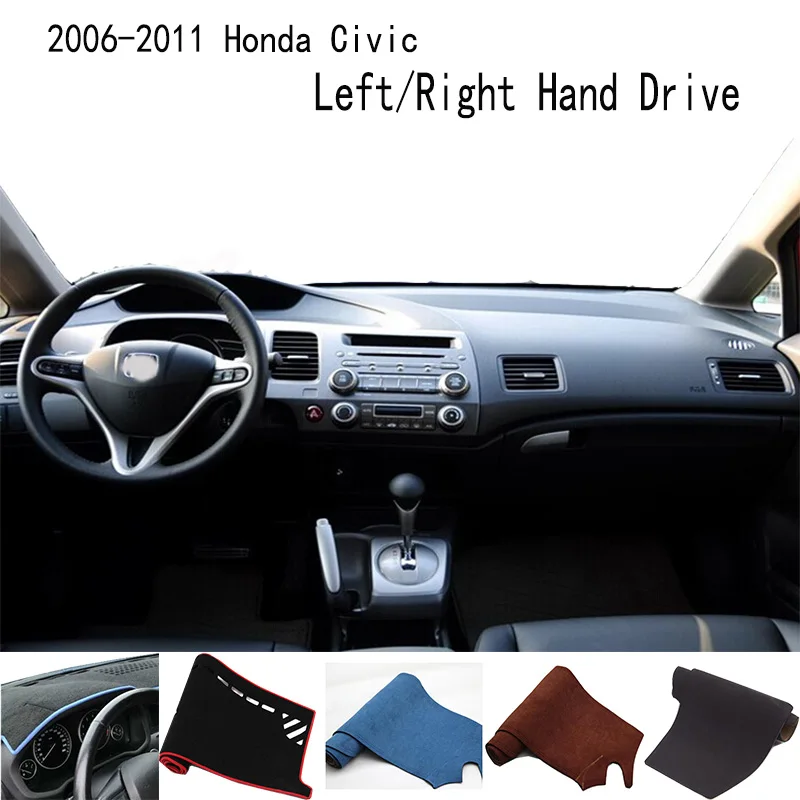 For Honda Civic VIII Mk8 Ciimo 2006-2011 Accessories Dashboard Cover Instrument Panel Dash Mat Dashmat Protective Pad