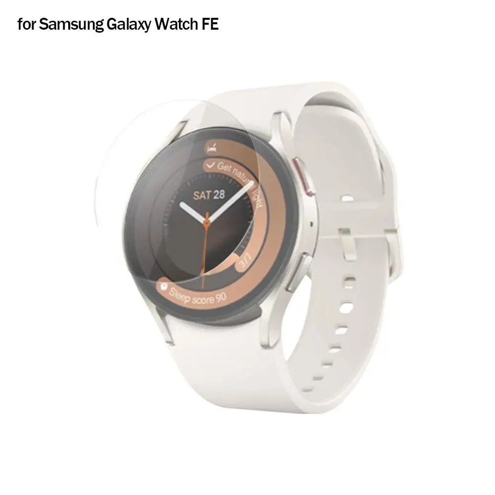 Película de vidrio templado transparente adecuada para Samsung Galaxy Watch FE, superposición de pantalla completa, protección Hd, antiarañazos, impermeable