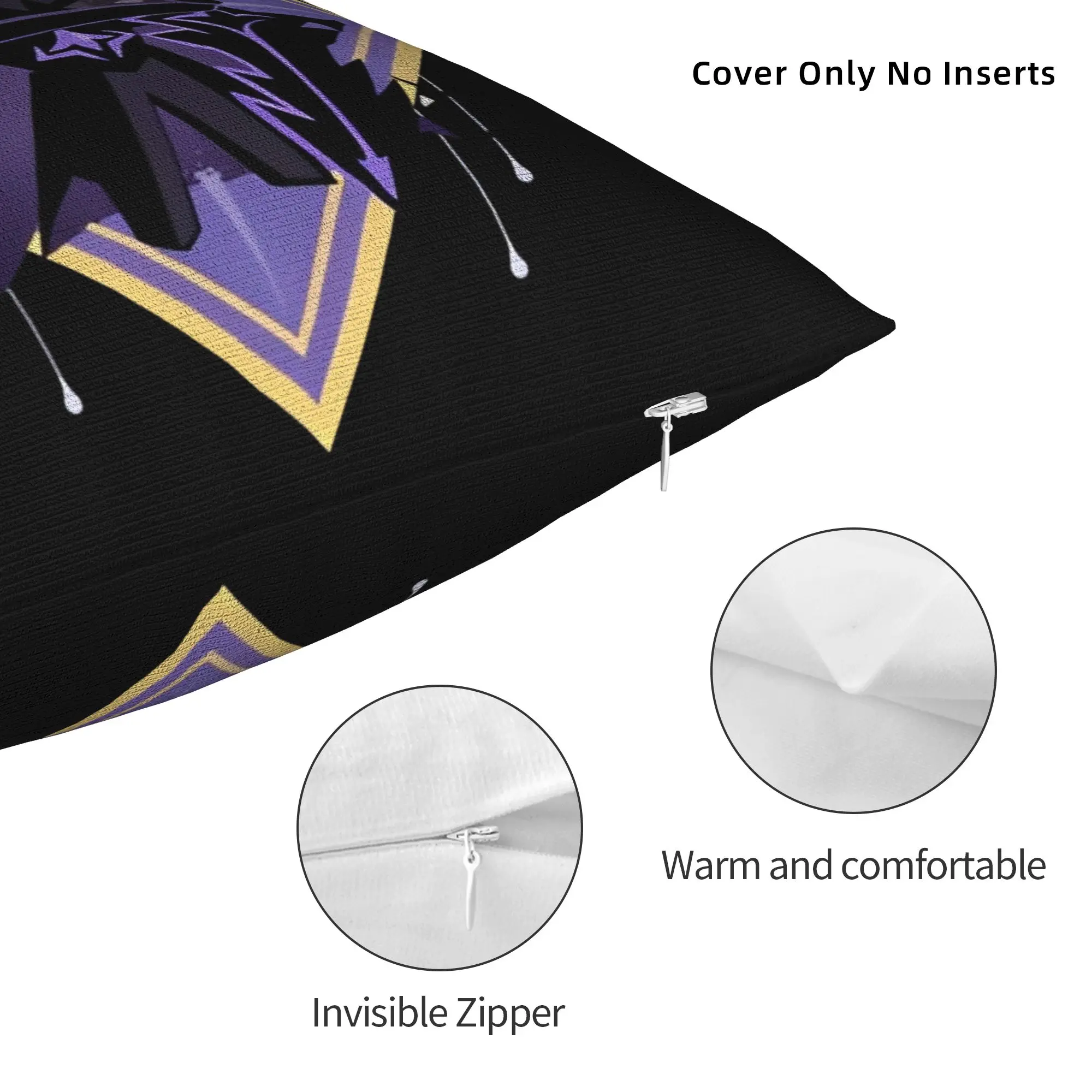 Cookie Run Kingdom Silent Salt Cookie Pillowcase Printing Fabric Cushion Cover Decor Runner Game Throw Pillow Case Cover  Square