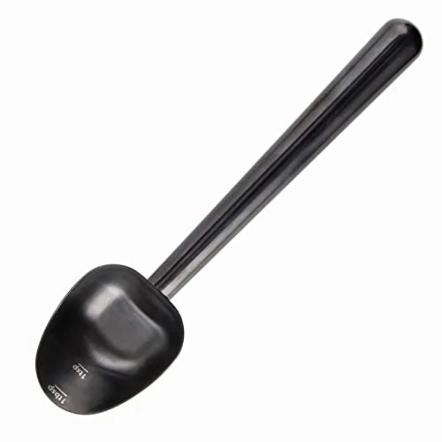

Stainless Steel Long Hollow Handle Coffee Scoop, 7g Measuring Spoon for Ground Coffee and Loose Leaf Tea, Gunmetal Black