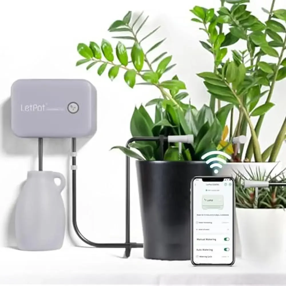 Automatic Plant Watering System Drip Irrigation Kit WiFi App Control Smart Devices IP66 Waterproof Silent Pump & Adjustable