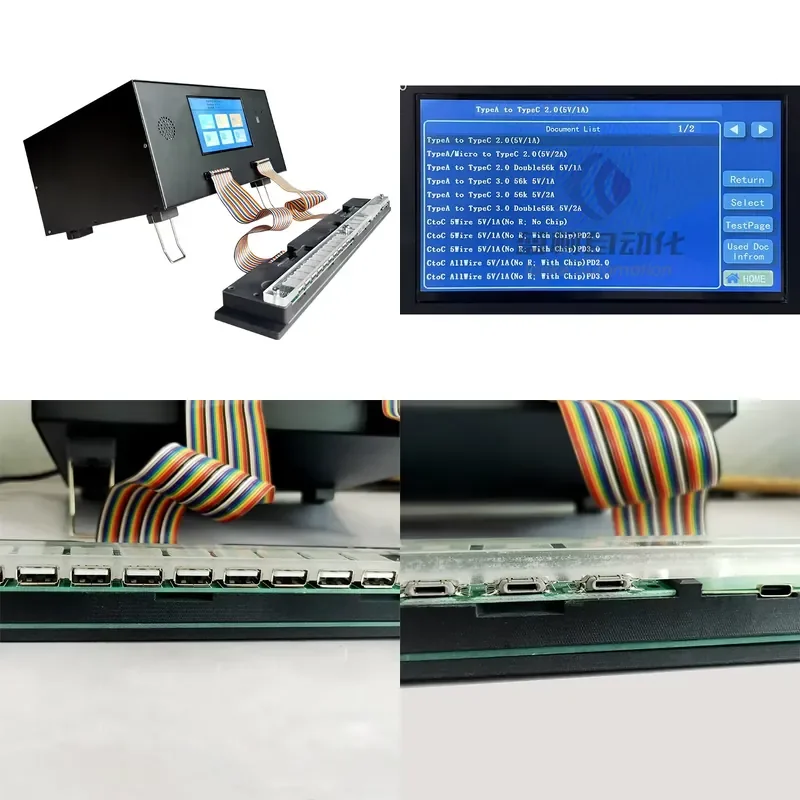 

2026 CE New Cable Tester Manufacturer 5100 USB Data Cable Testing Machine for Micro Type c US Data Cable Testing