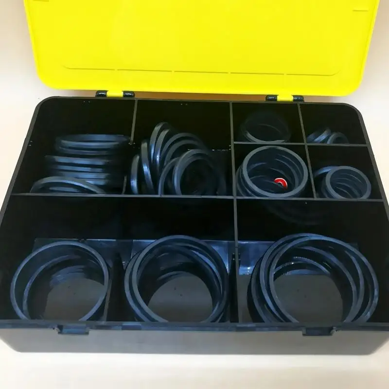 Factory High Quality for Caterpillar D-Ring Kit for 4C-4784 9 sizes (1P3700 - 1P3709) RUBBER FLAT D-RING kit