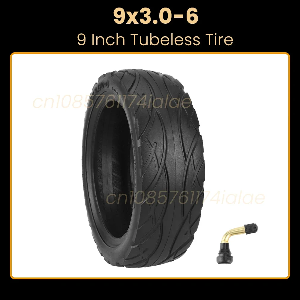 

9x3-6 HD 9" Tubeless Road Tires for Electric Scooters & Go-Karts - 4-Ply Reinforced Thickened 9x3.0-6 Tyre Parts