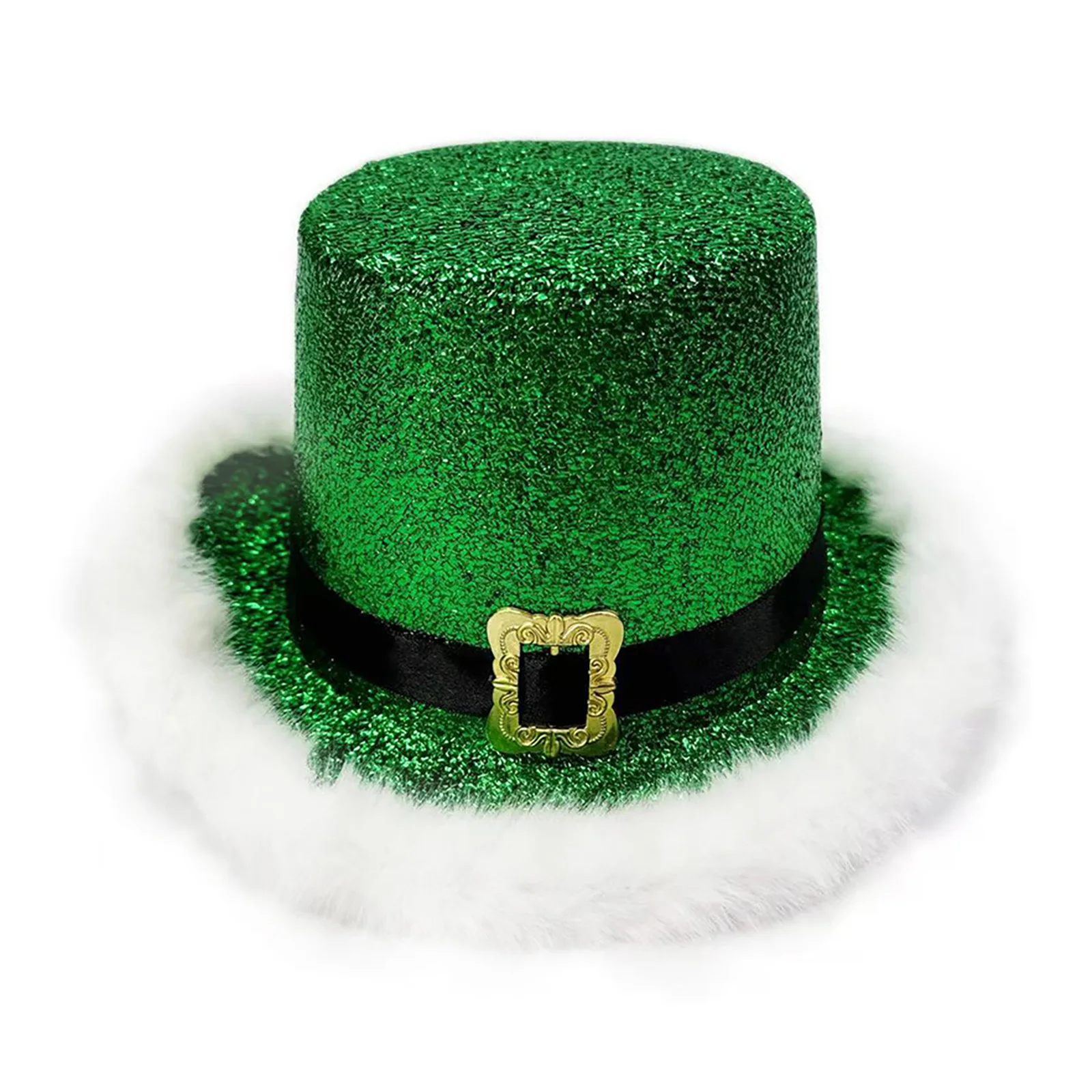 Sombrero de copa de elfo de Navidad, sombrero de Papá Noel con ala de felpa para mujeres y hombres, accesorios de fotografía para fiestas y festivales de Navidad, 1 ud.