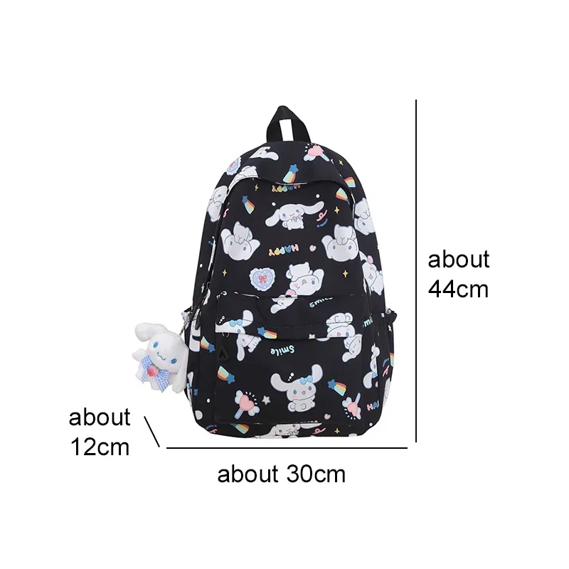 Sanrioed Cinnamoroll Kuromi My Melody Hello Kitty Anime Backpack Cute Schoolbags Cartoon Shoulder Bag Birthday Gift for Friend