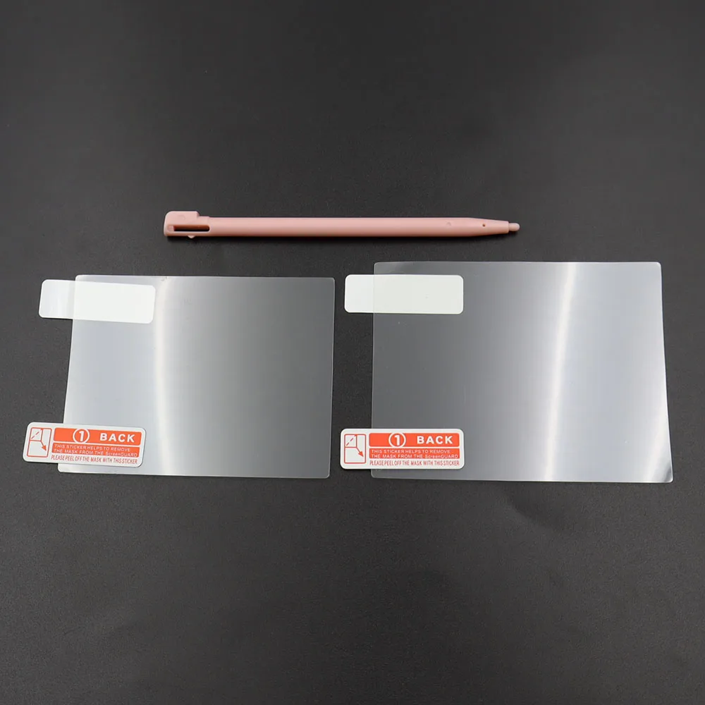 Nintend NDSi 스타일러스 펜 및 NDSi 용 스크린 보호기 용 2 세트 교체 스크린 보호 필름 + 터치 스크린 펜