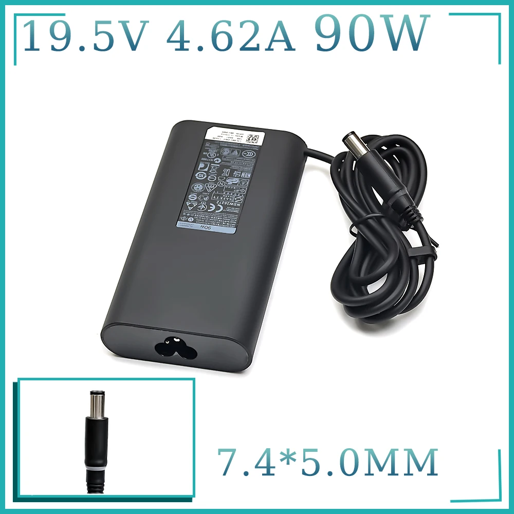 

19.5V 4.62A 90W Laptop Adapter AC Charger for DELL 14R 15R 552 7520 14Z 17R 5720 E6400 E7440 LA90PM111 DA90PM111 Supply