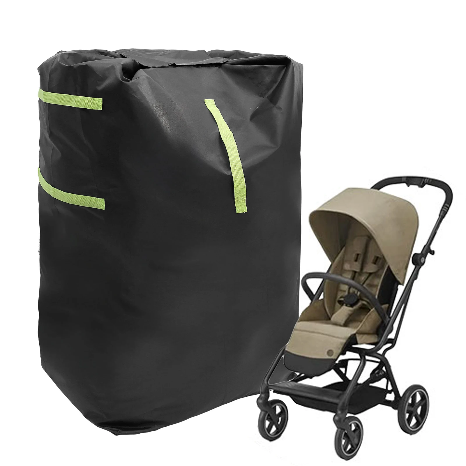 

Large Stroller Cover Bag for Air Train Travel 420D Oxford Cloth Waterproof Gate Check Stroller Storage Bag with Adjustable Strap