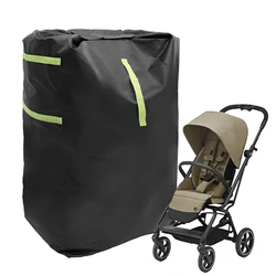 Large Stroller Cover Bag for Air Train Travel 420D Oxford Cloth Waterproof Gate Check Stroller Storage Bag with Adjustable Strap