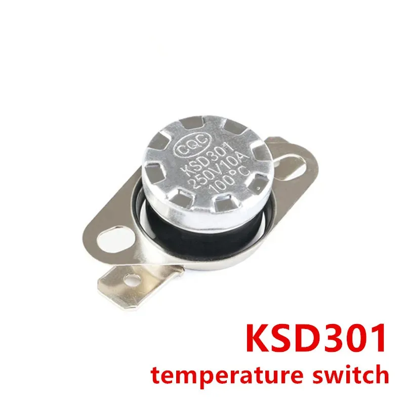 KSD301 10A 250V Bimetal thermostat Normally Closed Temperature Switch Thermostat 75C 85C 95C 110C 130C 150C 180C 45-190 degree