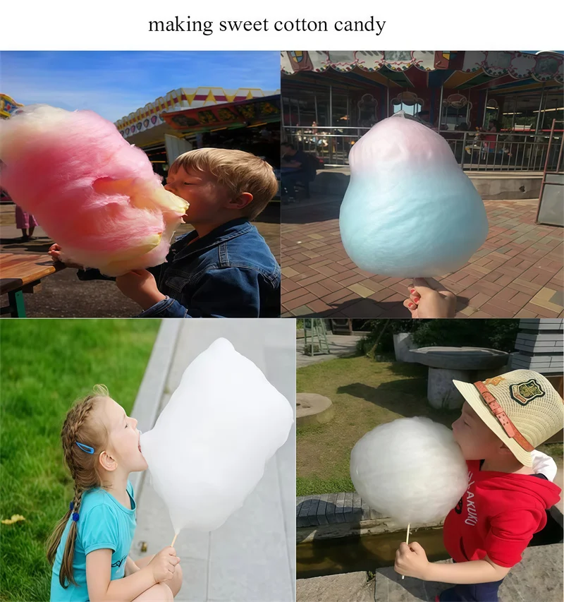 Máquina eléctrica automática de algodón de azúcar de acero inoxidable, enchufe comercial, Radio, máquina de malvavisco, 110V, 220V