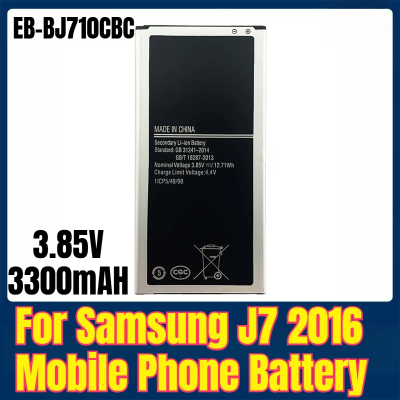 

EB-BJ710CBC 3.85V 3300mAH Mobile Phone Battery for Samsung J7 2016