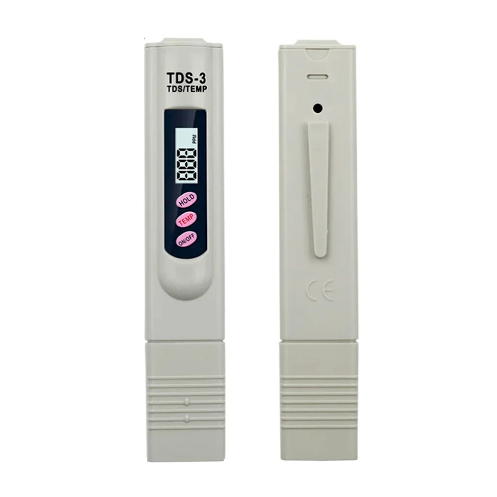 Probador Digital de Calidad del Agua LED, medidor TDS EC, rango 0-9990, medidor de temperatura de pureza del agua multifuncional, herramienta de prueba de temperatura PPM
