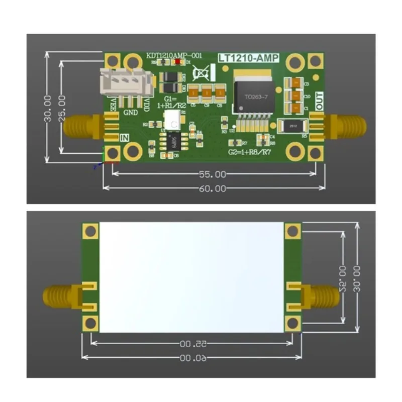وحدة مكبر للصوت LT1210، إصدار مضخم الصوت للسائق V2.0، محرك سيراميك كهرضغطية، عازلة تيار عالية KDT1210AMP-001 #6