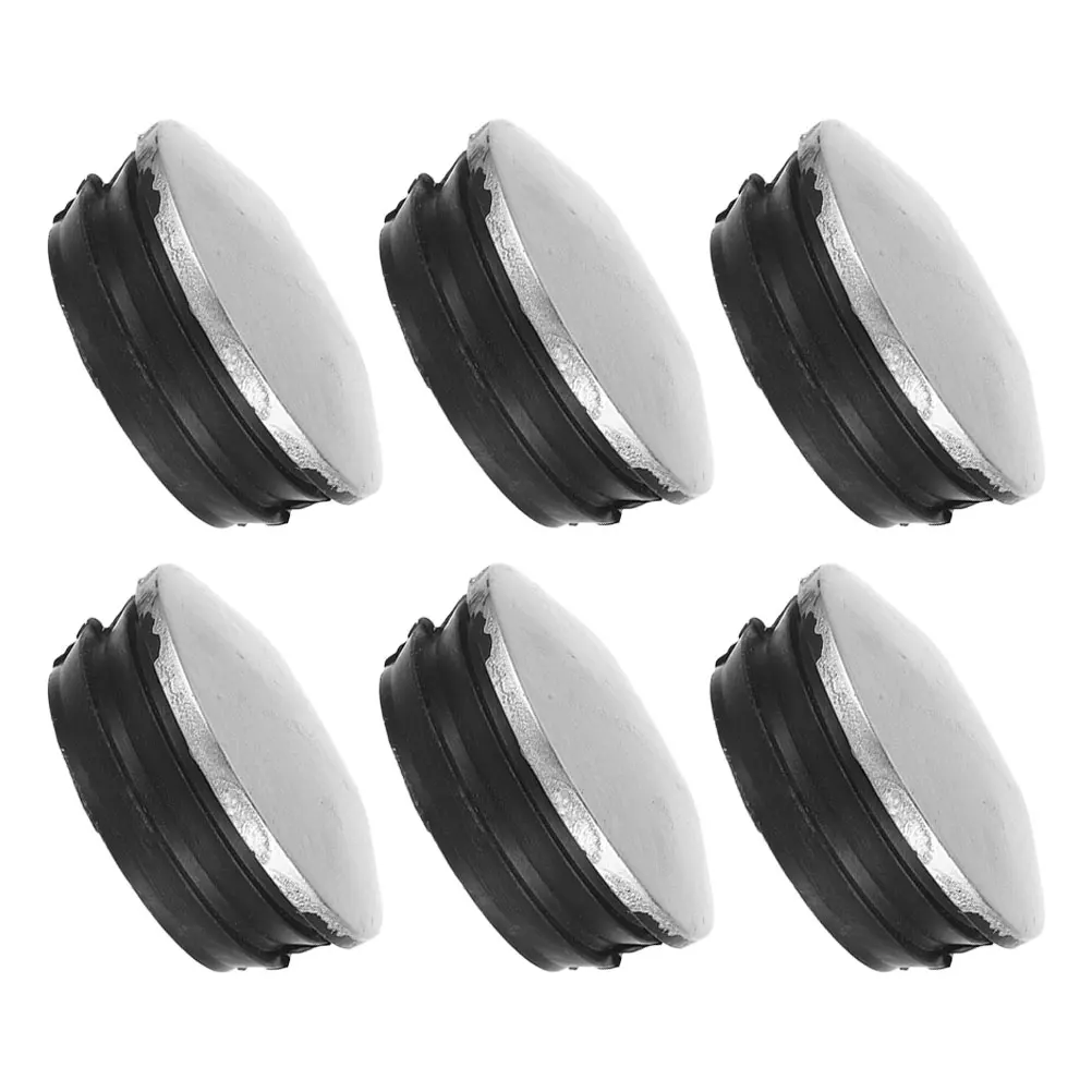 

6 Pcs Highway Column Cap Durable Plastic Rubber Post Covers Round Flexible Fittings Top Toppers For Metal Porch Posts Traffic