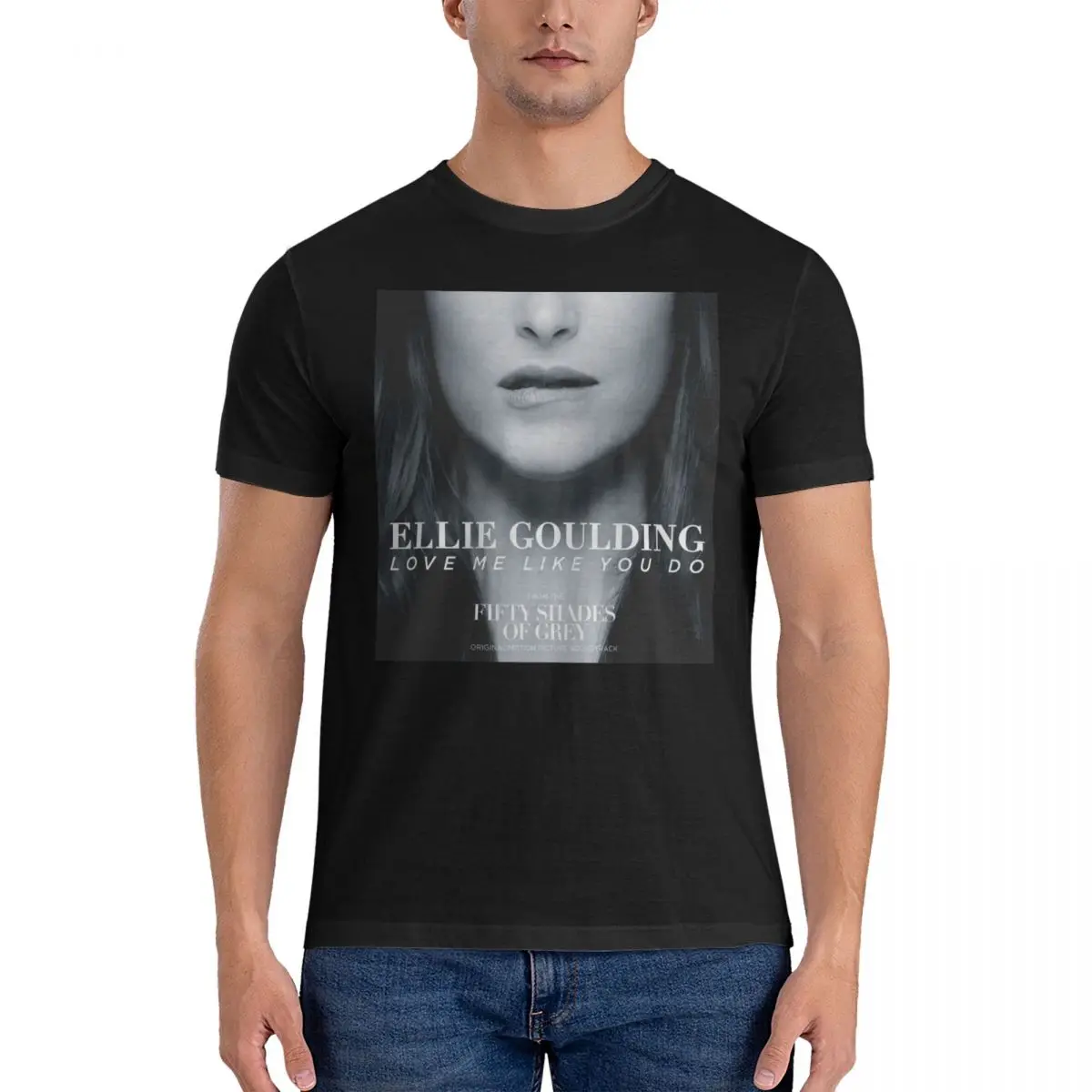 Men's Love Me Like You Do T Shirts E-Ellie Goulding 100% Cotton Clothing Novelty Short Sleeve Round Neck Tee Shirt Classic